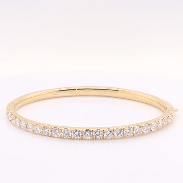 Yellow Gold Diamond Bangle - Simmons Fine Jewelry